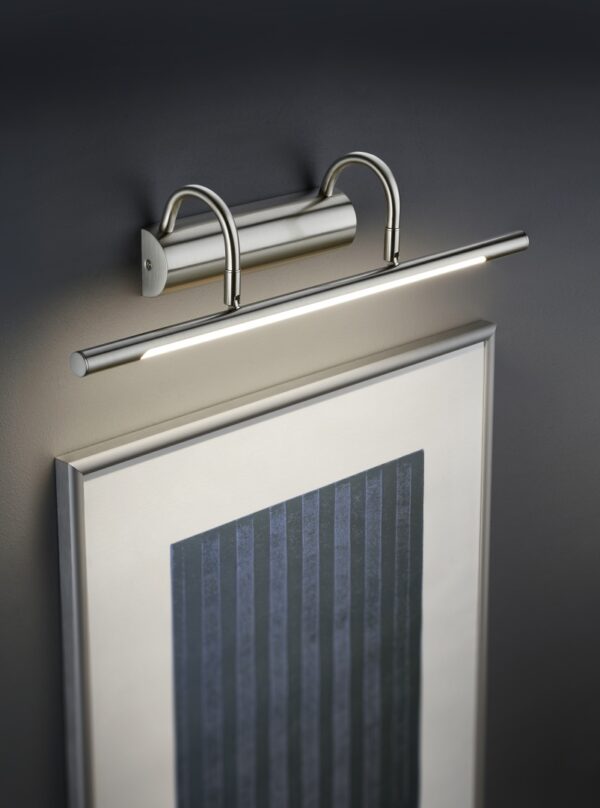 Φωτιστικό Τοίχου Trio Lighting LED 8W  Νίκελ Ματ Μεταλλικό 600lm 3000K  225210107