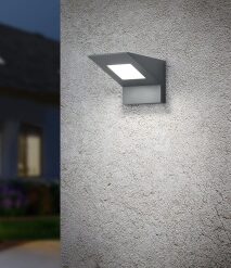 Φωτιστικό Τοίχου Trio Lighting LED 8W  Ανθρακί Αλουμίνιο 850lm 3000K IP54 225360142