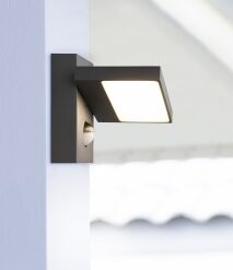 Φωτιστικό Τοίχου Trio Lighting LED 8W  Ανθρακί Αλουμίνιο 1000lm 3000K IP54 226369142
