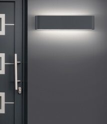 Φωτιστικό Τοίχου Trio Lighting LED 8W  Ανθρακί Αλουμίνιο 800lm 3000K IP54 226460242