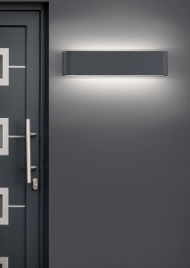 Φωτιστικό Τοίχου Trio Lighting LED 8W  Ανθρακί Αλουμίνιο 800lm 3000K IP54 226460242