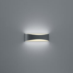 Φωτιστικό Τοίχου Trio Lighting LED 9W  Ανθρακί Αλουμίνιο 850lm 3000K IP65 228560242