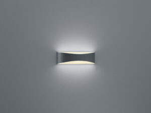 Φωτιστικό Τοίχου Trio Lighting LED 9W  Ανθρακί Αλουμίνιο 850lm 3000K IP65 228560242