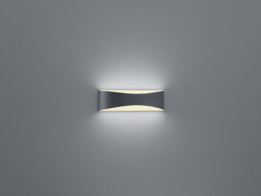 Φωτιστικό Τοίχου Trio Lighting LED 9W  Ανθρακί Αλουμίνιο 850lm 3000K IP65 228560242