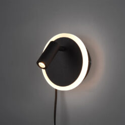Φωτιστικό Τοίχου Trio Lighting LED 5W  Μαύρο Ματ Μεταλλικό 550lm 3000K  229210232