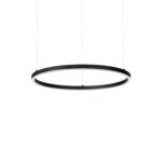 IDEAL LUX Κρεμαστό Φωτιστικό ORACLE SLIM LED 32W 3000K Μαύρου Χρώματος – 229492