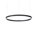 IDEAL LUX Κρεμαστό Φωτιστικό OFFICE LED 30W 4000K Μαύρου Χρώματος – 271200