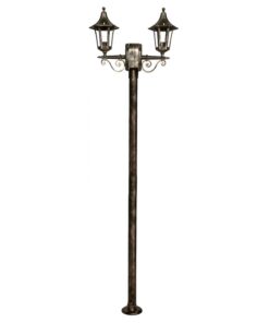 Κολώνα κήπου LP-400ΕΒ 2Φ BRONZE 200cm ΚΑΡΑΒΟΛΟΣ  ΙΣΤΟΣ Heronia – 23-0010