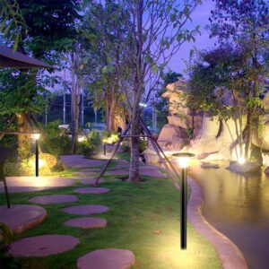 Φωτιστικό Κολωνάκι Κήπου LED 15W 4000K Ηλιακό με Ανιχνευτή κίνησης Μαύρου Χρώματος IP65 V-TAC – 23006