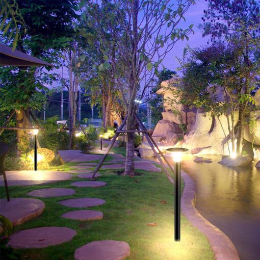 Φωτιστικό Κολωνάκι Κήπου LED 15W 4000K Ηλιακό με Ανιχνευτή κίνησης Μαύρου Χρώματος IP65 V-TAC – 23006