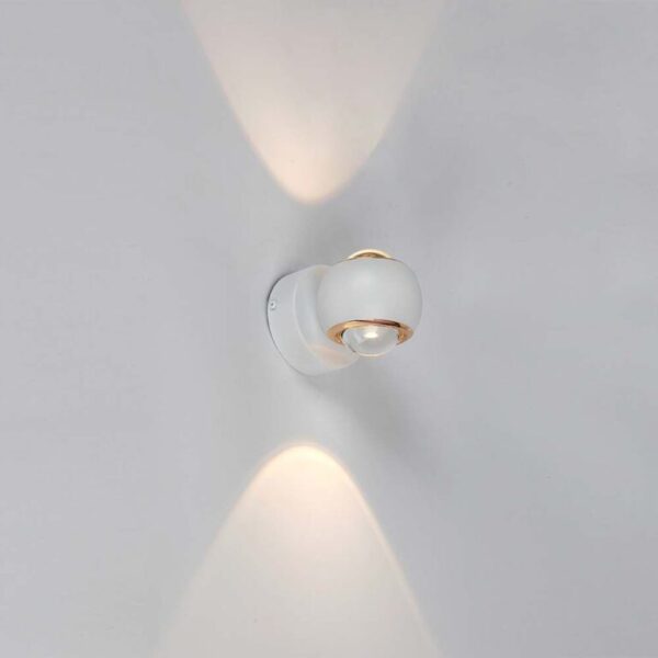 LED απλίκα Up-Down 10W 3000K θερμό λευκό με λευκό σώμα V-TAC – 23008