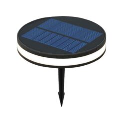 LED ηλιακό φωτιστικό καρφί 1.8W θερμό λευκό 3000K μαύρο σώμα V-TAC – 23015