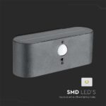 Επιτοίχιο Φωτιστικό LED 0.8W 3000Κ Μαύρου Χρώματος IP54 Ηλιακό με Ανιχνευτή V-TAC – 23017