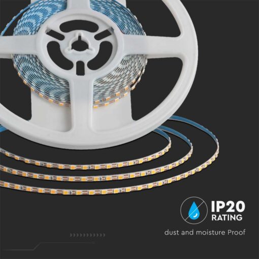 Ταινία LED SMD2835 DC:24V IP20 8W/m 6500K ψυχρό λευκό 3mm V-TAC – 23026