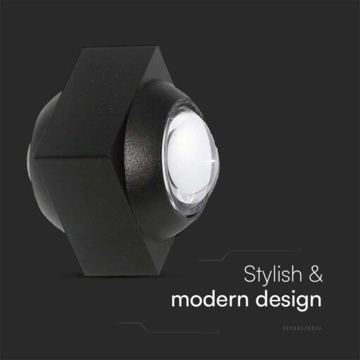 Απλίκα Up-Down LED 2W 4000K Μαύρου Χρώματος V-TAC – 23030