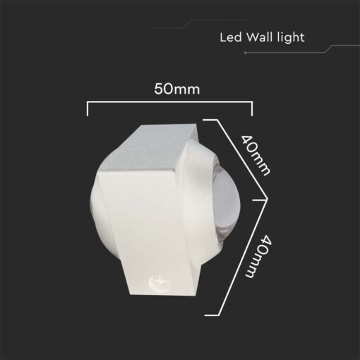 Απλίκα Up-Down LED 2W 4000K Λευκού Χρώματος V-TAC – 23031