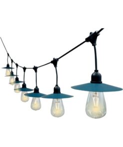 Ηλιακό αδιάβροχο φωτιστικό γιρλάντα 15m με 15 λάμπες ST64 filament θερμό λευκό 3000Κ V-TAC – 23034