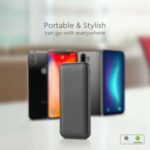 Power bank 10000mAh μαύρο 2 USB + Type-C V-TAC – 23036