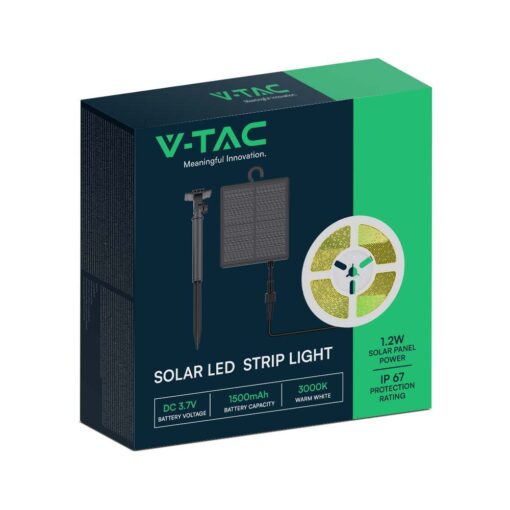LED ηλιακή ταινία 1.2W 3000K IP67 V-TAC – 23044