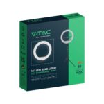 Επιτραπέζιο/δαπέδου φωτιστικό ring light LED 55W 3 σε 1 CCT Μαύρου Χρώματος Dimmable V-TAC – 23047