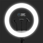 Επιτραπέζιο/δαπέδου φωτιστικό ring light LED 55W 3 σε 1 CCT Μαύρου Χρώματος Dimmable V-TAC – 23047