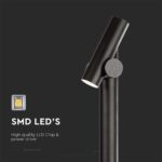 Φωτιστικό Δαπέδου Κήπου LED 4W 3000K Μαύρου Χρώματος IP44 V-TAC – 10475