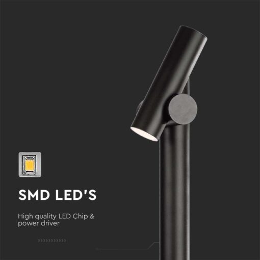 Φωτιστικό Δαπέδου Κήπου LED 4W 3000K Μαύρου Χρώματος IP44 V-TAC – 10475