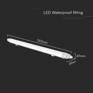 Αδιάβροχο Φωτιστικό LED  1200mm IP65 36W 6400K  V-TAC – 23084VT