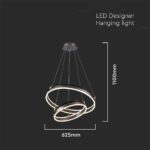 Κρεμαστό Φωτιστικό LED 50W 3000K Καφέ Χρώματος V-TAC – 23096VT