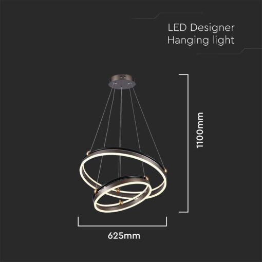 Κρεμαστό Φωτιστικό LED 50W 3000K Καφέ Χρώματος V-TAC – 23096VT