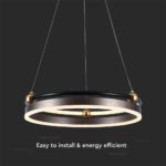 Κρεμαστό Φωτιστικό LED 20W 3000K Καφέ Χρώματος V-TAC – 23098VT