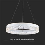 Κρεμαστό Φωτιστικό LED 25W 3000K Λευκού Χρώματος V-TAC – 23099VT