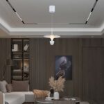 Κρεμαστό Φωτιστικό LED 9W 3000K Λευκού Χρώματος το Ύψος Προσαρμόζεται V-TAC – 23102VT