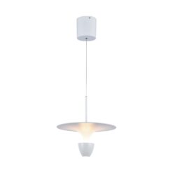 Κρεμαστό Φωτιστικό LED 9W 3000K Λευκού Χρώματος το Ύψος Προσαρμόζεται V-TAC – 23102VT