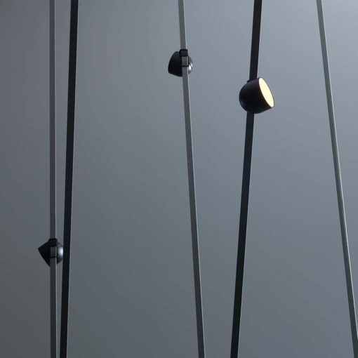 LED φωτιστικό για υφασμάτινο καλώδιο 12W 3000K Μαύρου Χρώματος V-TAC – 23106