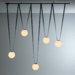 LED φωτιστικό σφαίρα για υφασμάτινο καλώδιο 10W 3000K Μαύρου Χρώματος V-TAC – 23108