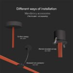 LED φωτιστικό για υφασμάτινο καλώδιο 20W 3000K Μαύρου Χρώματος V-TAC – 23109