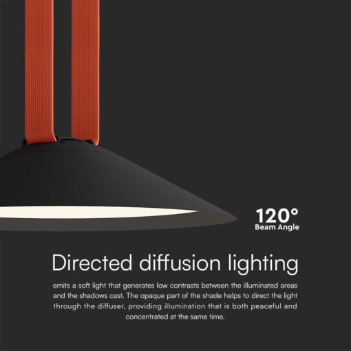 LED φωτιστικό για υφασμάτινο καλώδιο 20W 3000K φυσικό λευκό με μαύρο σώμα V-TAC – 23111