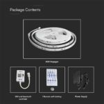 Σετ ταινίας LED Magic SMD5050 24V RGB+CCT IP65 13W/m 5m με τροφοδοτικό και controller WiFi+Bluetooth V-TAC – 23146