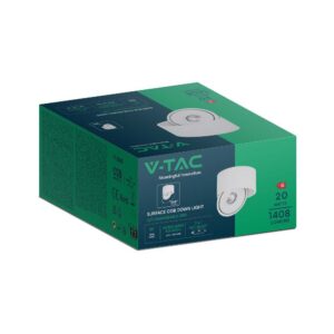 Φωτιστικό Οροφής COB 20W 3 σε 1 CCT Λευκού Χρώματος V-TAC – 23155