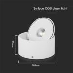 Φωτιστικό Οροφής COB 20W 3 σε 1 CCT Λευκού Χρώματος V-TAC – 23155