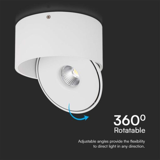 Φωτιστικό Οροφής COB 20W 3 σε 1 CCT Λευκού Χρώματος V-TAC – 23155