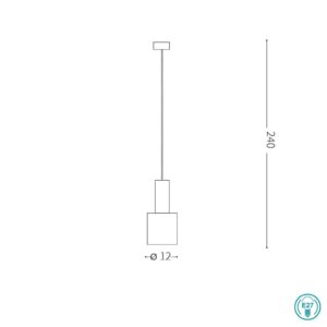 IDEAL LUX HOLLY SP1 BIANCO – 231556