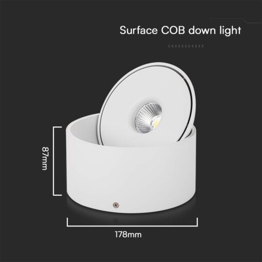 Φωτιστικό Οροφής COB 28W 3 σε 1 CCT Λευκού Χρώματος V-TAC – 23157
