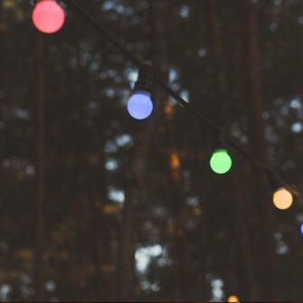 Αδιάβροχο φωτιστικό γιρλάντα 13m με 15 λάμπες RGB και χειριστήριο V-TAC – 23159