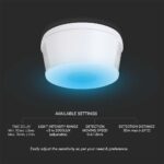 Ανιχνευτής κίνησης οροφής Infrared Max 500W λευκός IP20 V-TAC – 23162