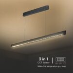 Κρεμαστό Γραμμικό Φωτιστικό LED 36W Μαύρο CCT V-TAC – 23341VT