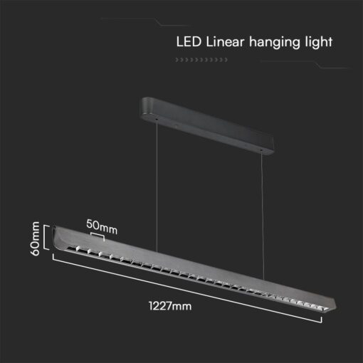 Κρεμαστό Γραμμικό Φωτιστικό LED 36W Χρυσό CCT Γκρι Ματ V-TAC – 23343VT