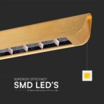 Κρεμαστό Γραμμικό Φωτιστικό LED 36W Χρυσό CCT V-TAC – 23344VT