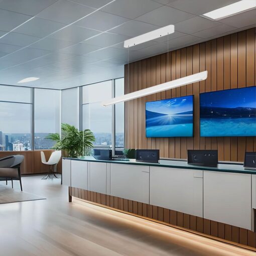 Κρεμαστό Γραμμικό Φωτιστικό LED 36W Χρυσό CCT Λευκό με Οπάλ Διαχύτη V-TAC – 23346VT